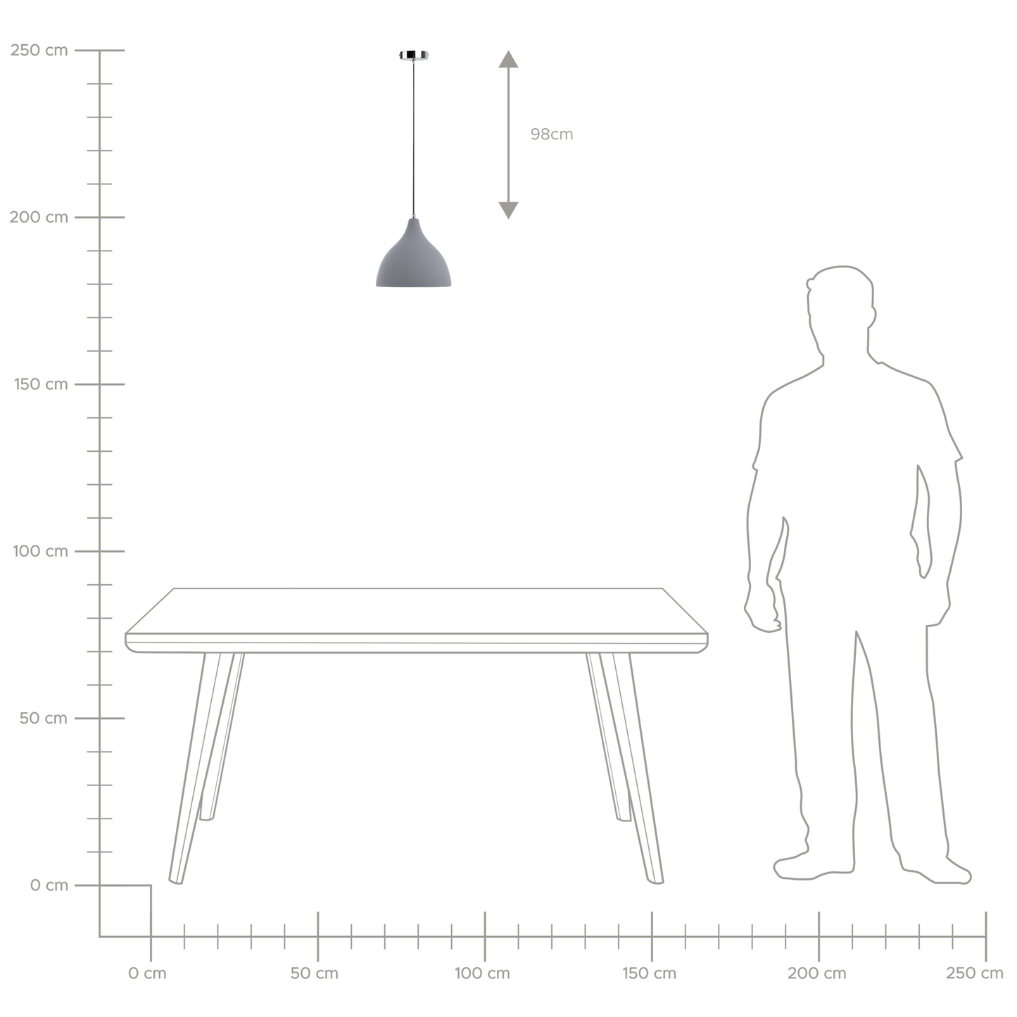 Grey Concrete Pendant Lamp Scandinavian Ceiling Light