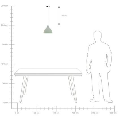 Pendant Lamp Green Concrete Scandinavian Ceiling Light