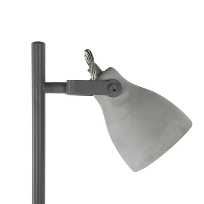 Floor Lamp 3 Light Grey Concrete 165cm Industrial