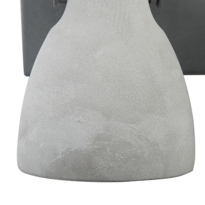 Three Lights Wall Lamp Grey Concrete Industrial Sconce With Adjustable Arms