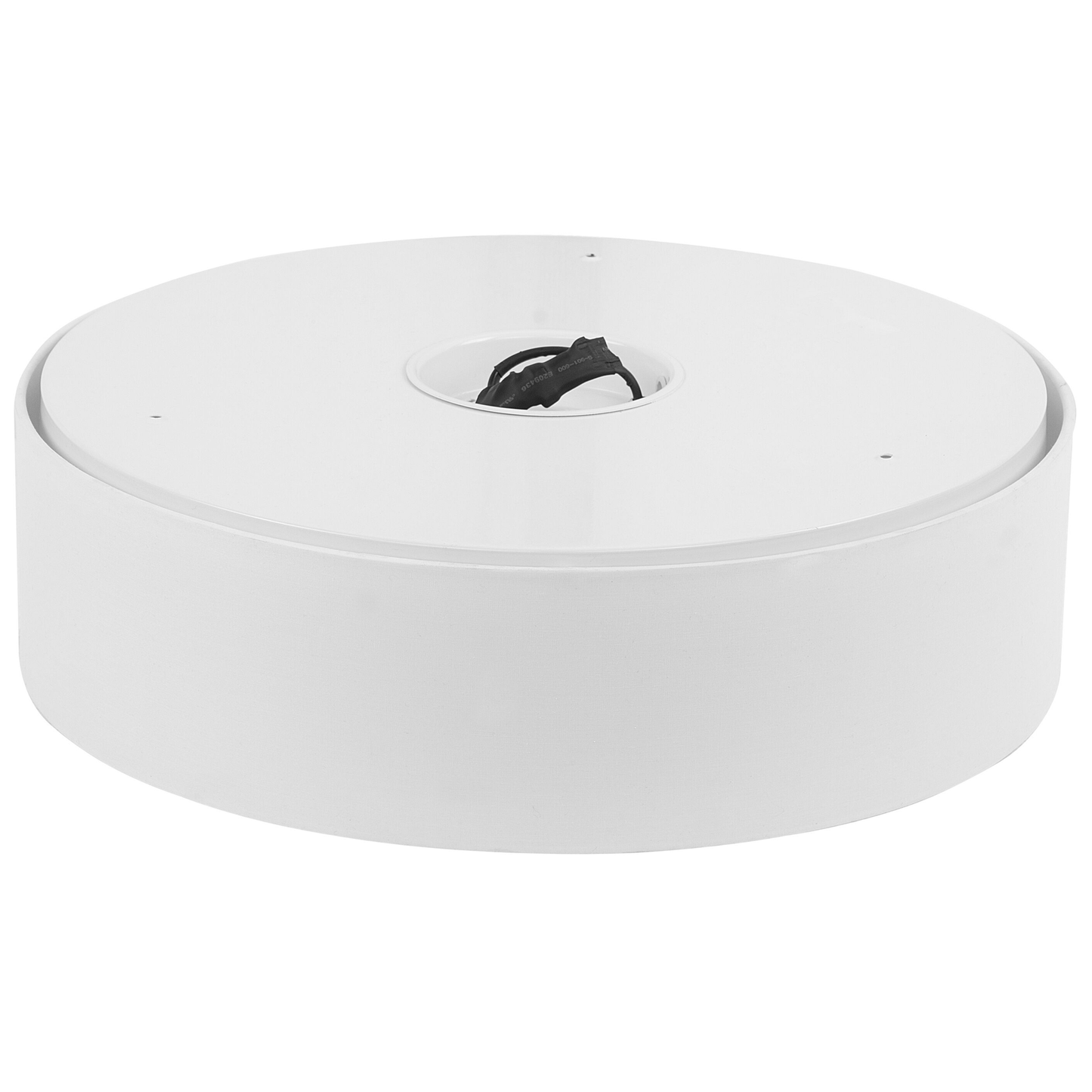 Flush Lamp White Polycotton 45cm Boho