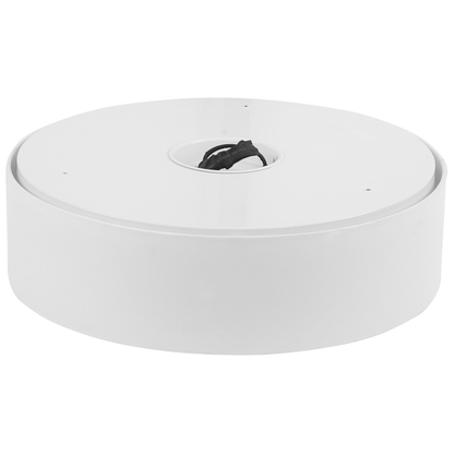 Flush Lamp White Polycotton 45cm Boho