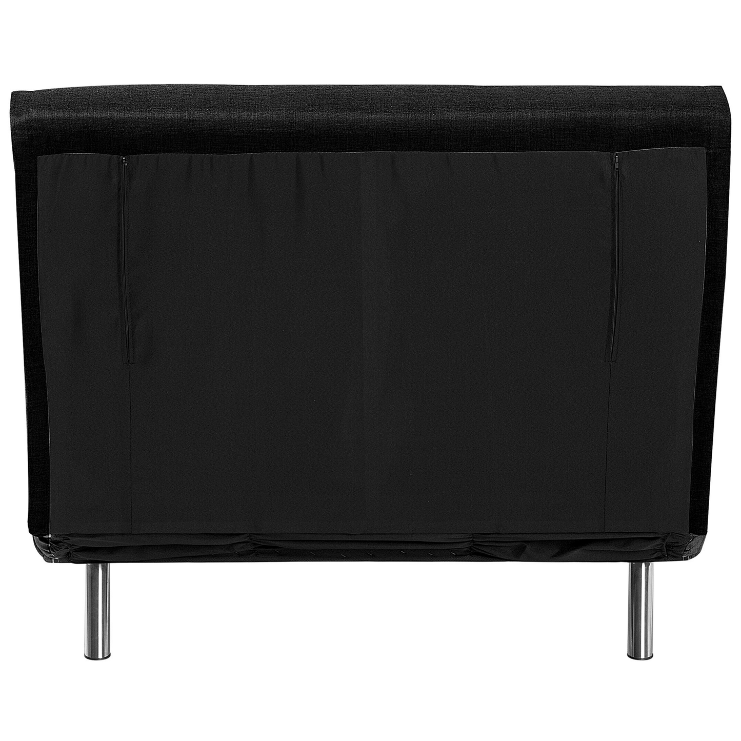 Sofa Bed Black Fabric Upholstery Single Sleeper Fold Out