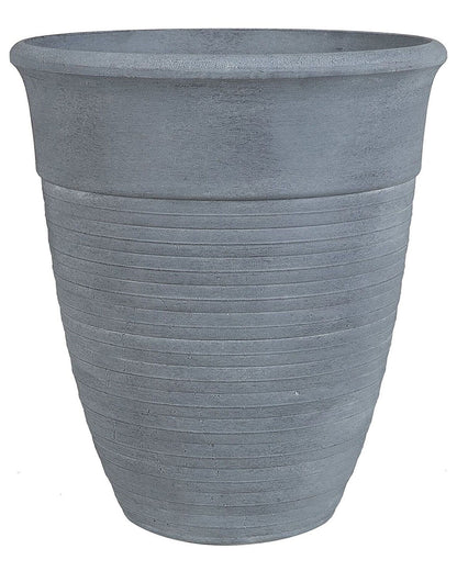All-Weather Square Plant Pot 43cm Grey Polyresin