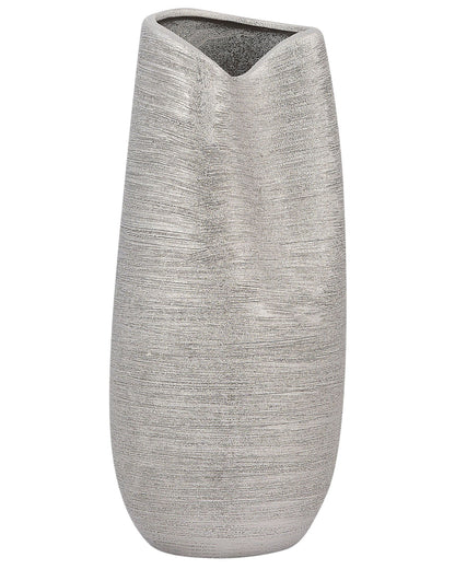 Silver Stoneware Table Vase 32cm