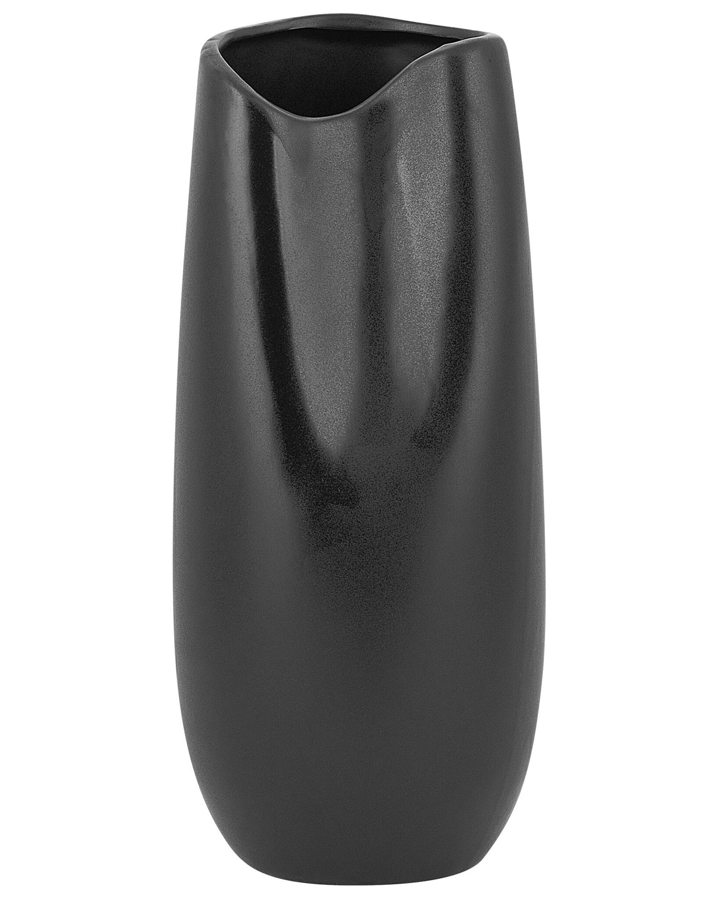 Decorative Table Vase Black 32cm Stoneware