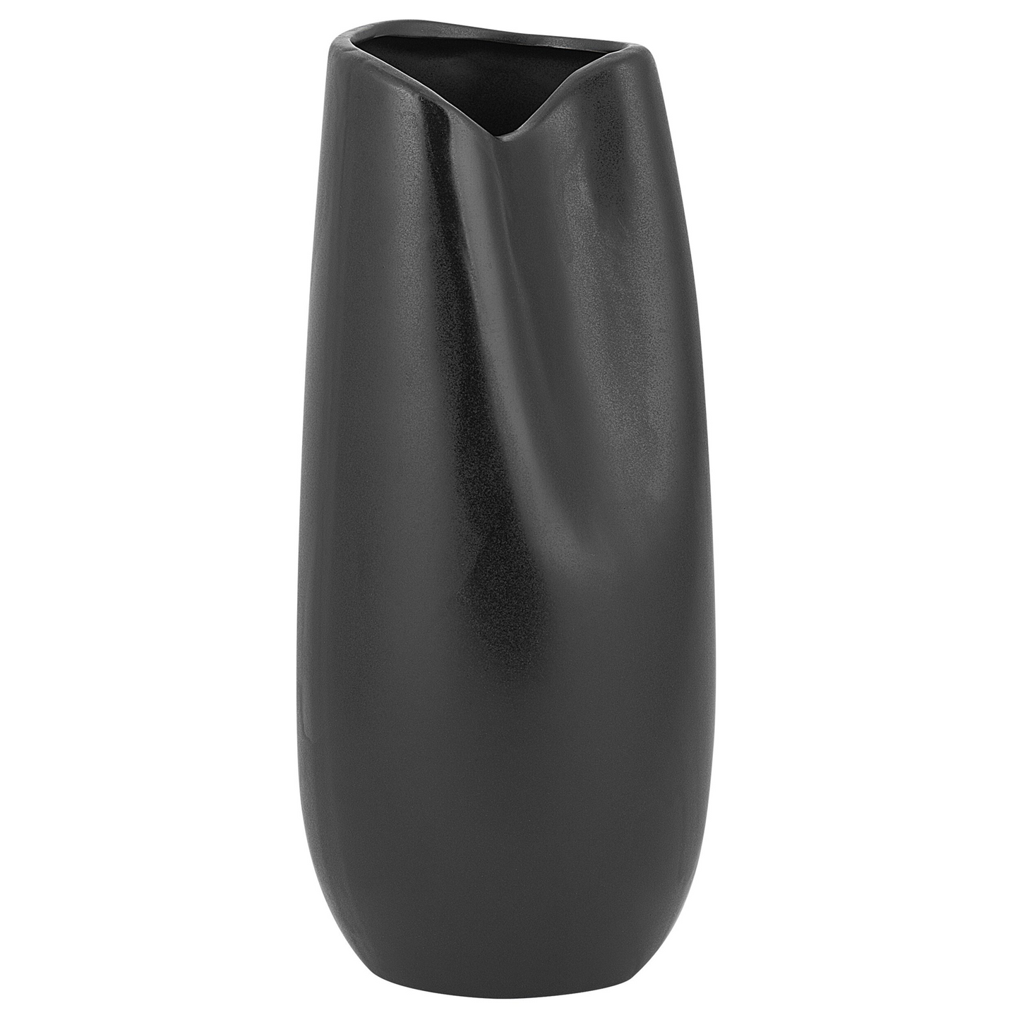 Decorative Table Vase Black 32cm Stoneware