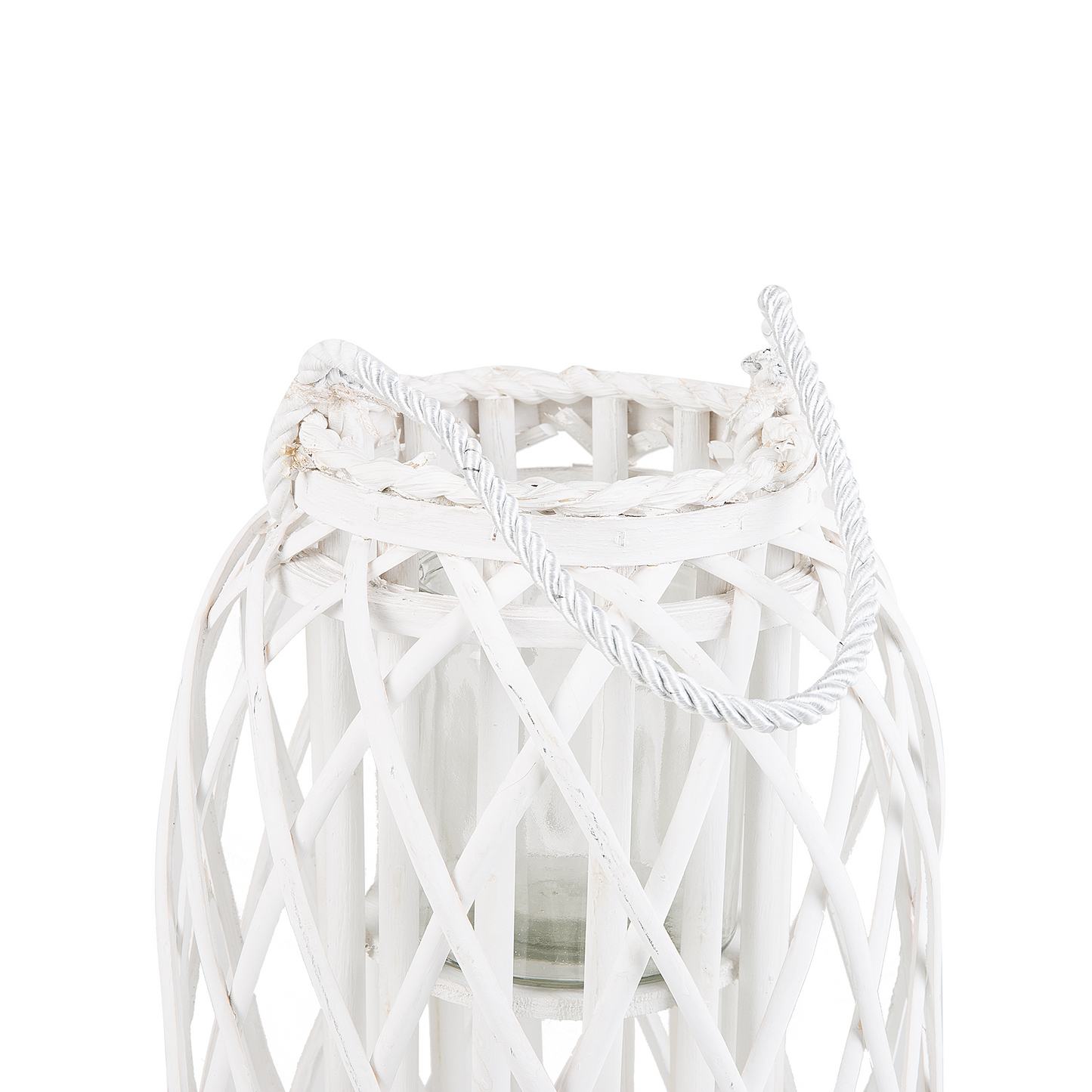 Willow Lane Lantern Wood And Glass 30cm Indoor Outdoor Scandinavian