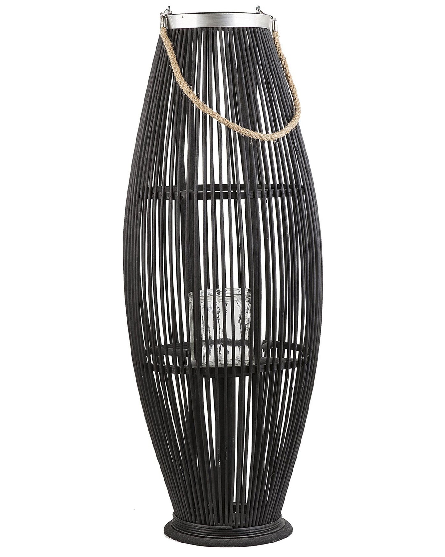 Willow Lantern Black 84cm Boho Decor Cage Lantern