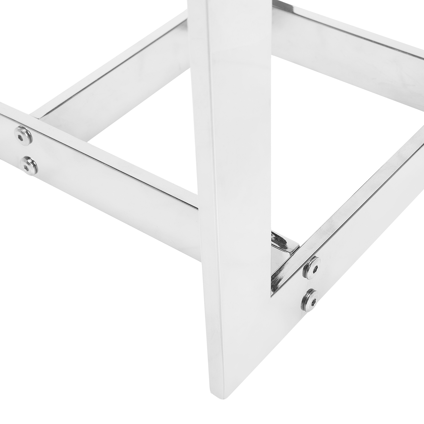 Tempered Glass Coffee Table 40 x 40cm Square Metal Base