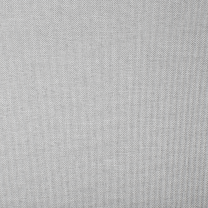 Ottoman Footstool Light Grey Fabric Square Minimalist