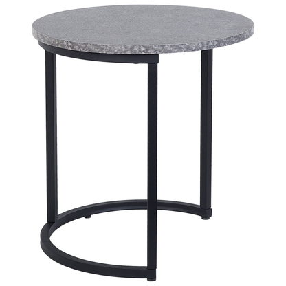 NovaNest Two Piece Nest Of Tables Dark Concrete Effect