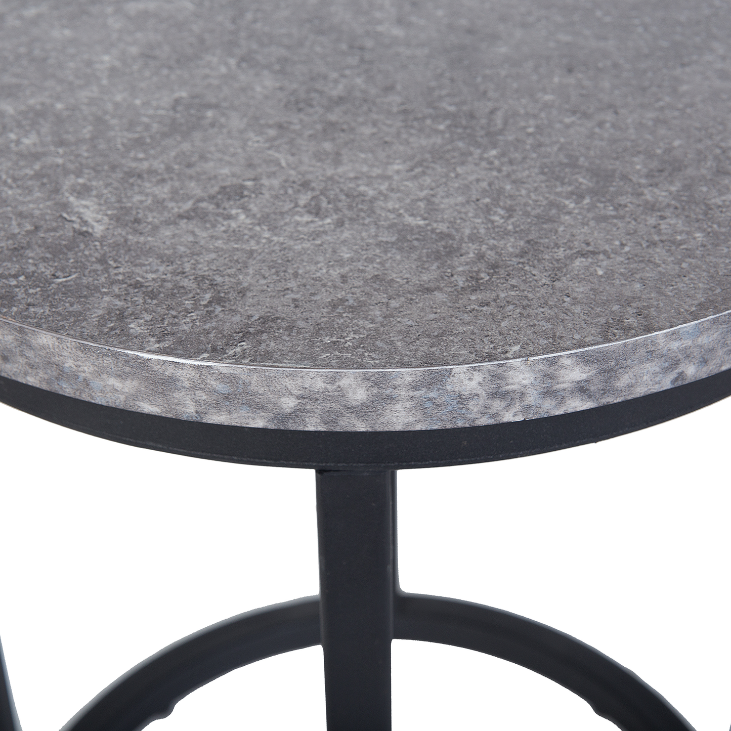 NovaNest Two Piece Nest Of Tables Dark Concrete Effect