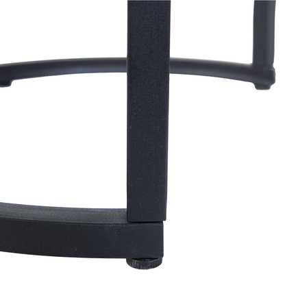 NovaNest Two Piece Nest Of Tables Dark Concrete Effect