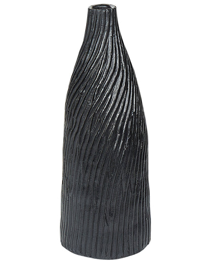 Decorative Vase Black 50cm Terracotta Minimalist Scandi