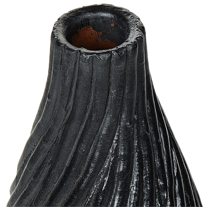 Decorative Vase Black 50cm Terracotta Minimalist Scandi