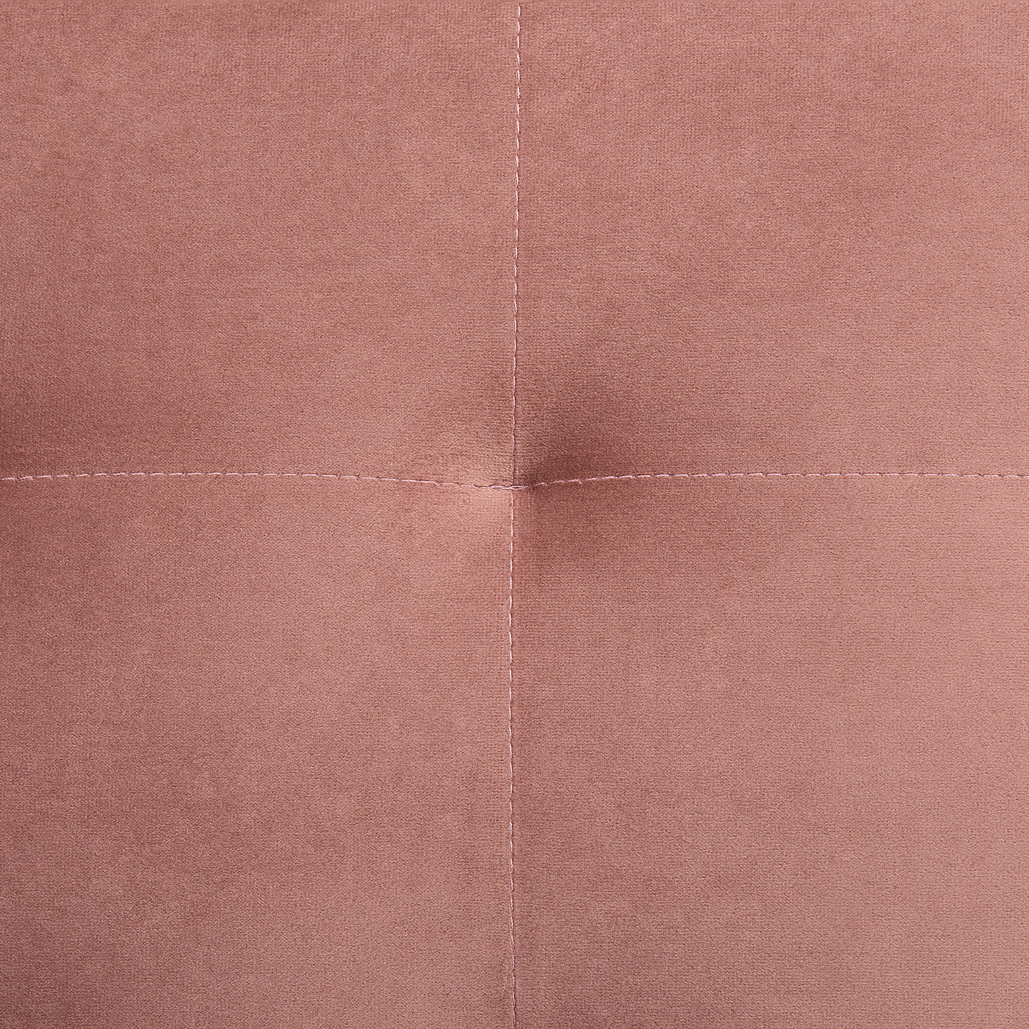 Pink Tufted Ottoman With Gold Legs