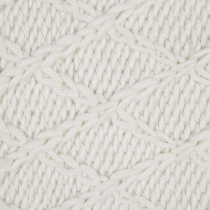 Off White Wool Viscose Area Rug 80 x 150 Hand Woven