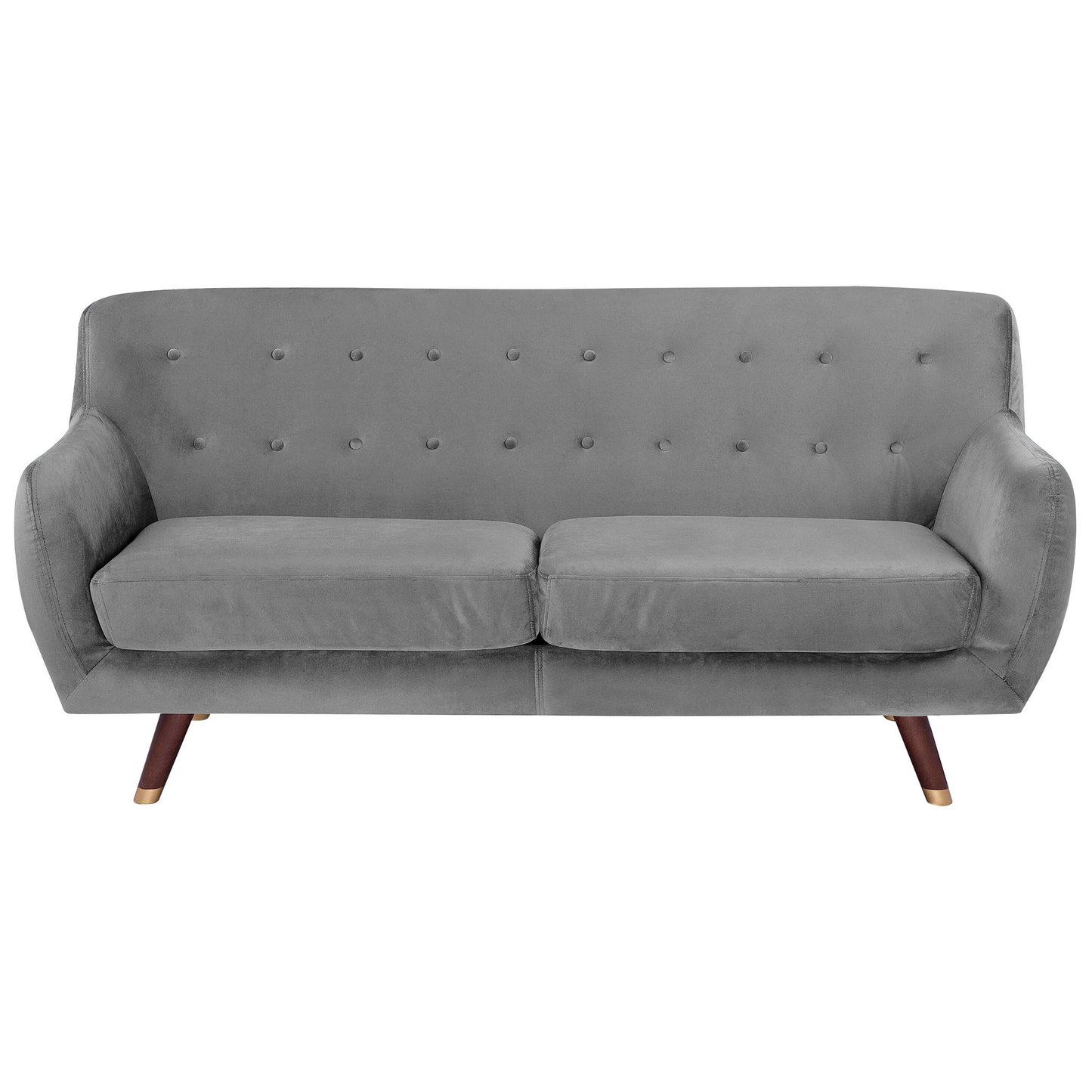 Living Grey Velvet Living Room Set 3 Seater 2 Seater Armchair Button Tufted Back
