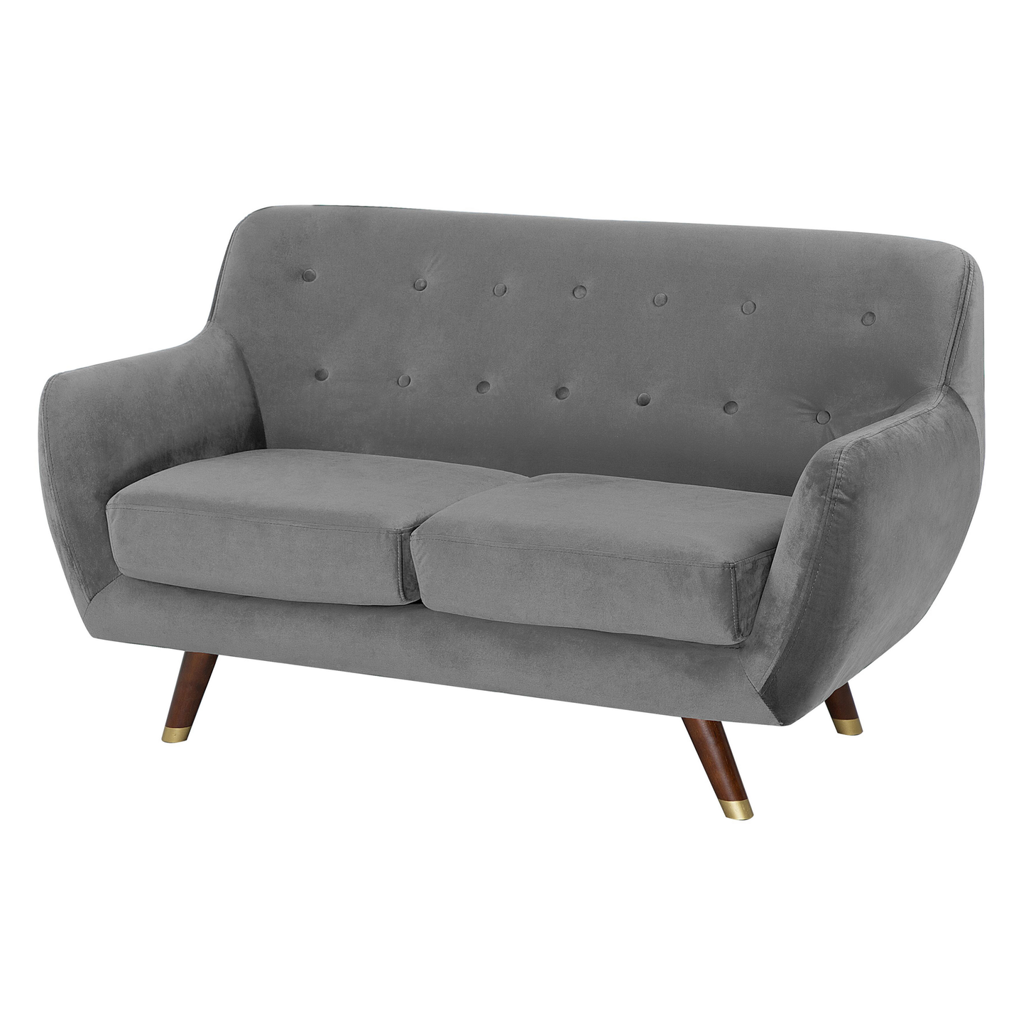 Living Grey Velvet Living Room Set 3 Seater 2 Seater Armchair Button Tufted Back