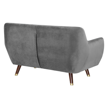 Living Grey Velvet Living Room Set 3 Seater 2 Seater Armchair Button Tufted Back