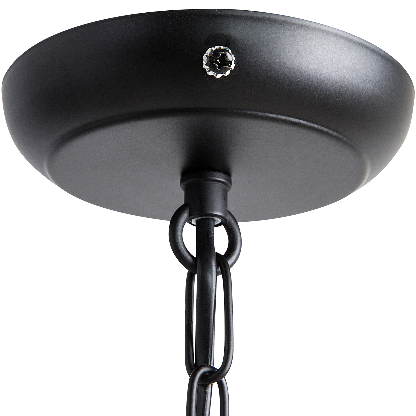 Pendant Ceiling Lamp Black Metal Cage With Faux Crystal Beads Vintage Glamour
