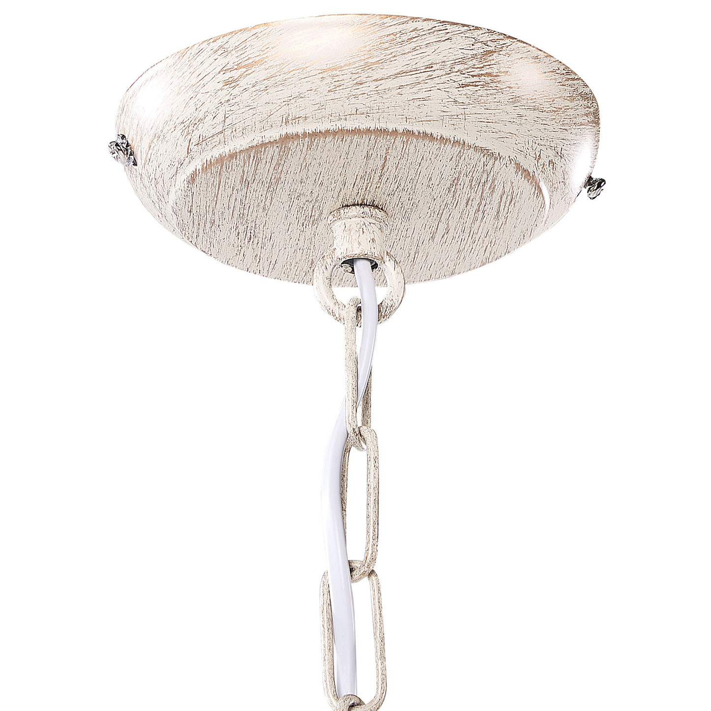 Lighting Pendant Lamp 8 Light White And Gold Iron Glam Vintage