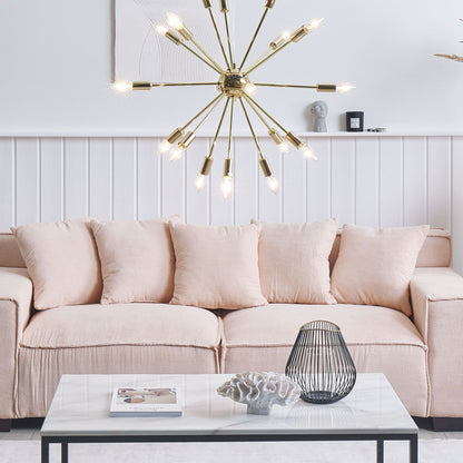 18 Light Gold Metal Sputnik Pendant Lamp