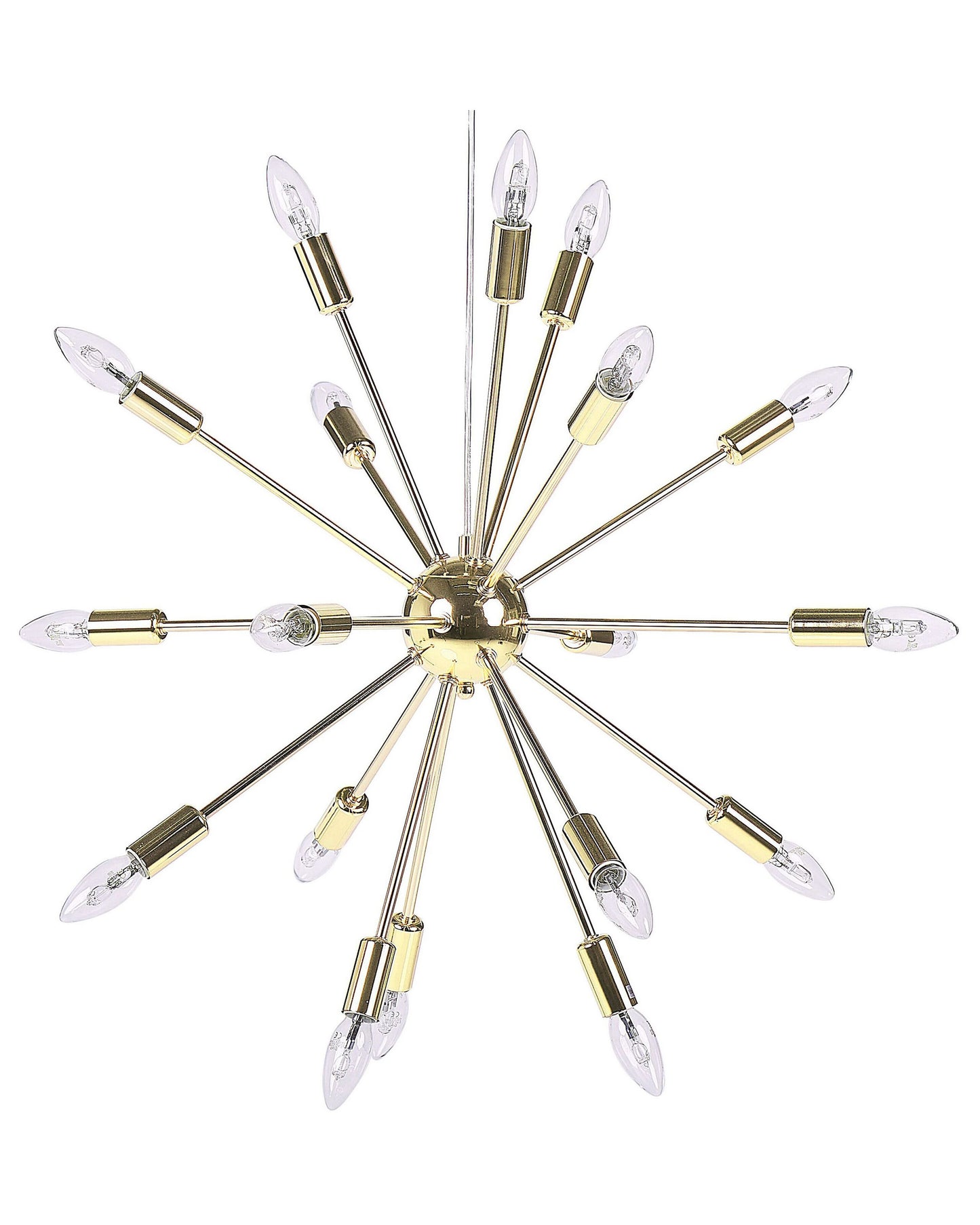 18 Light Gold Metal Sputnik Pendant Lamp
