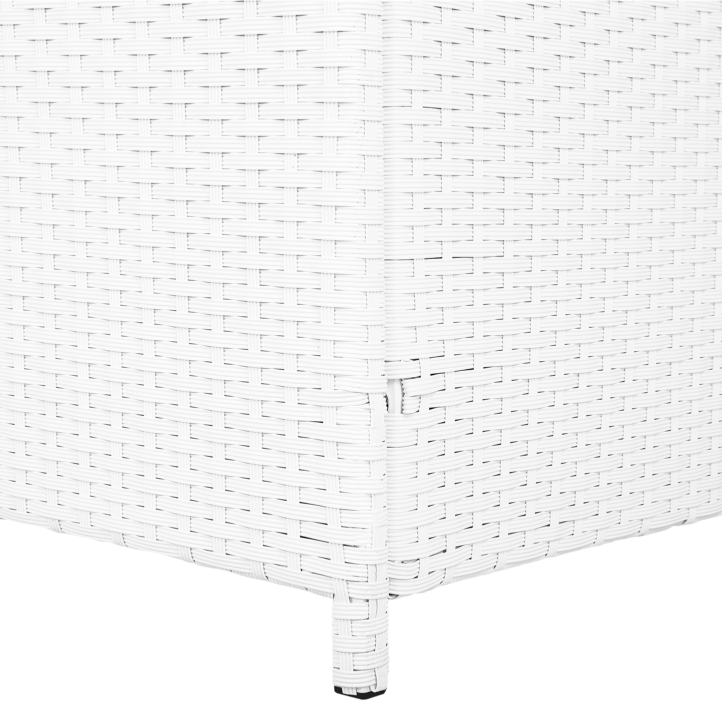 White Faux Outdoor Storage Box 158 x 63cm