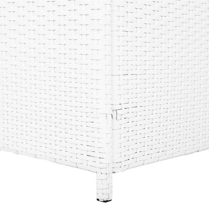 White Faux Outdoor Storage Box 158 x 63cm