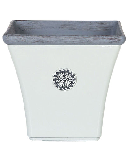 White Outdoor Plant Pot Planter 43 x 39cm All Weather