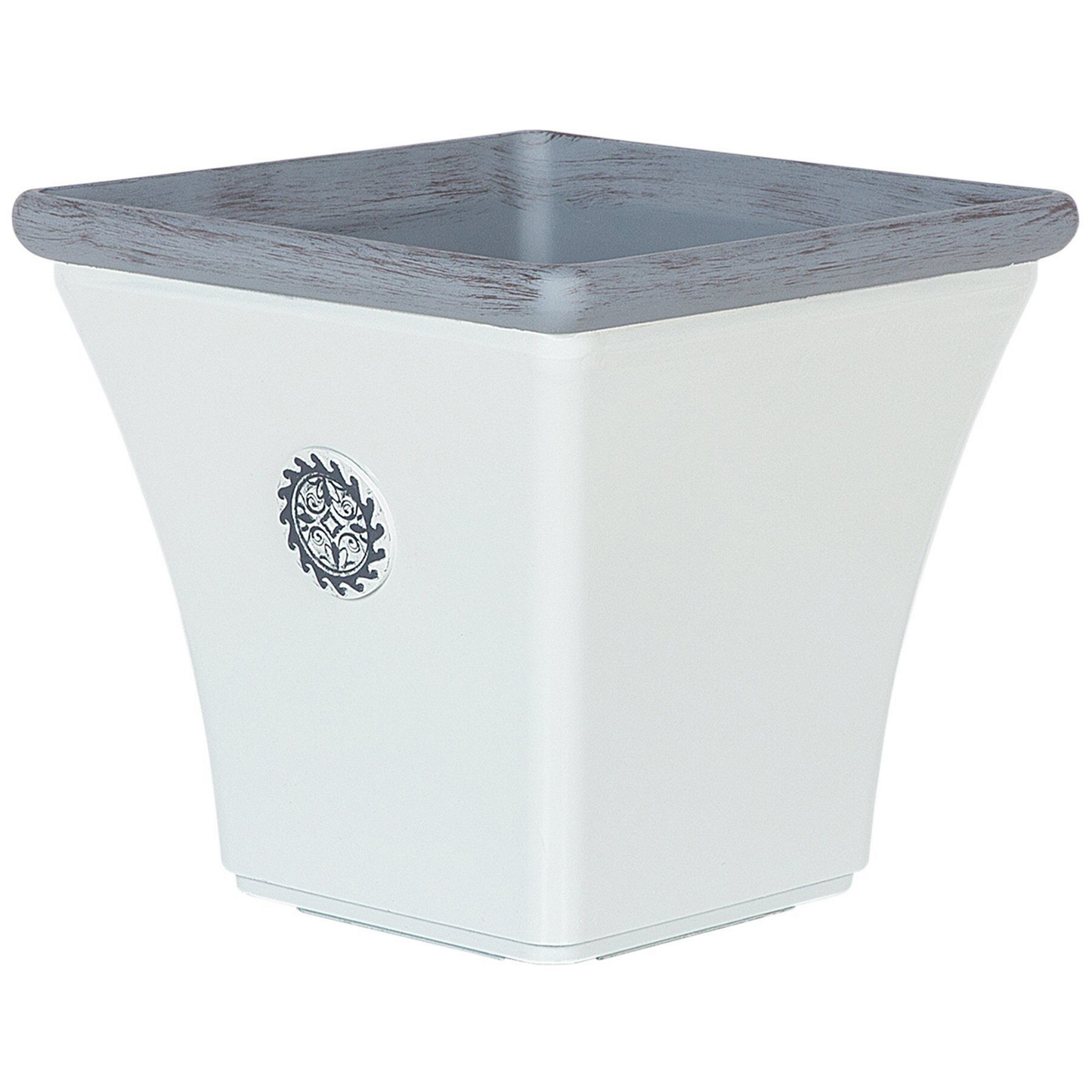 White Outdoor Plant Pot Planter 43 x 39cm All Weather