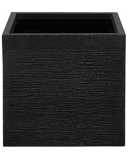 Black Fibre Clay Square Plant Pot 40 x 38cm UV Resistant