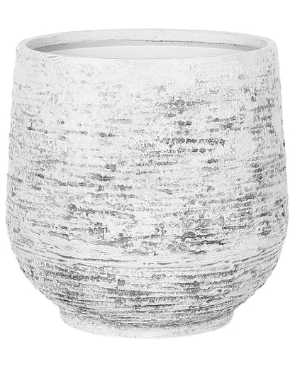 Plant Pot Grey Fibre Clay 37 x 32cm All Weather