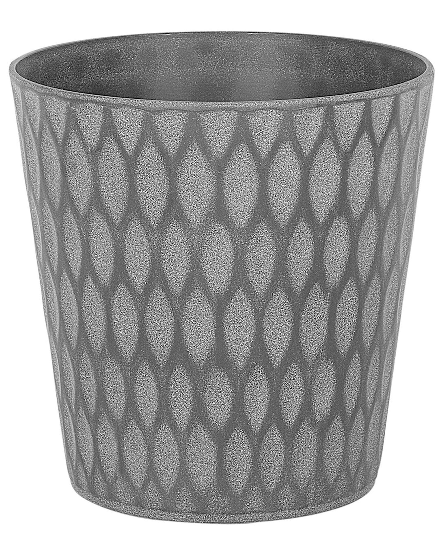 Dark Grey Fibre Clay Plant Pot Planter 36 x 36cm All Weather Outdoor Durable