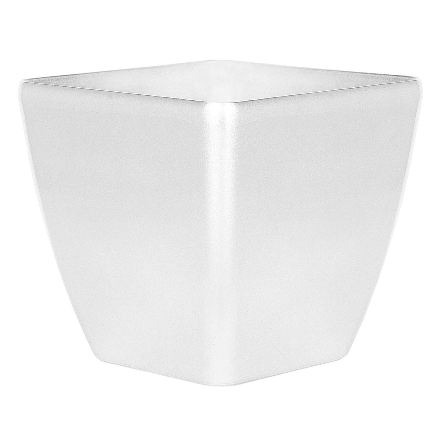 Silver Fibre Clay Plant Pot 34 x 35 x 35cm All Weather Indoor Outdoor UV Resistant