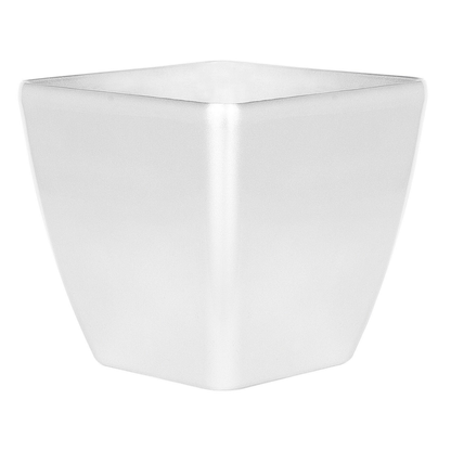 Silver Fibre Clay Plant Pot 34 x 35 x 35cm All Weather Indoor Outdoor UV Resistant