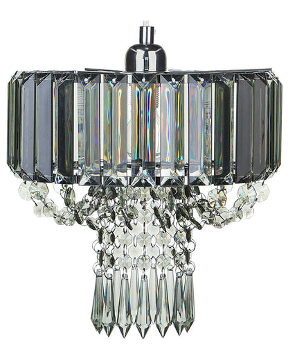Pendant Lamp Grey Metal Acrylic Glass 83cm
