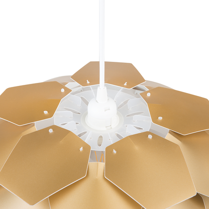 Pendant Lamp Pine Cone Shade Gold