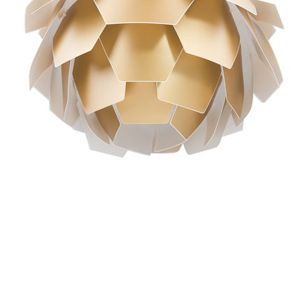 Pendant Lamp Pine Cone Shade Gold