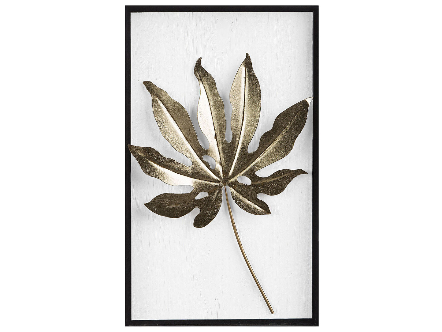 Home Gold Leaf Metal Wall Art - Modern Botanical Decor