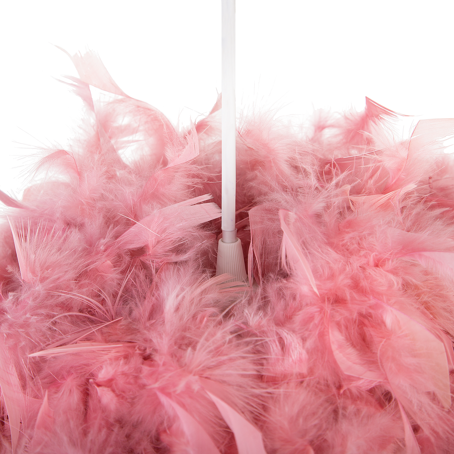 Pink Faux Fur Ball Pendant Lamp