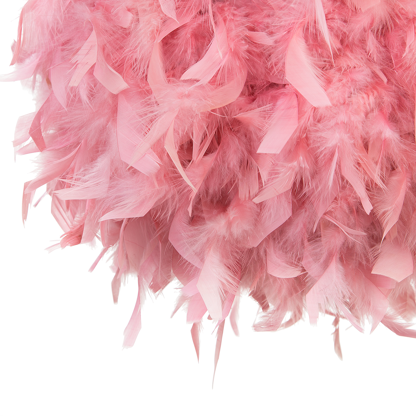 Pink Faux Fur Ball Pendant Lamp