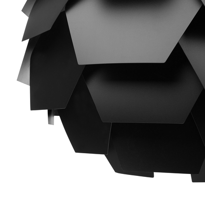 Pendant Lamp Black Plastic Pine Cone Globe Shade