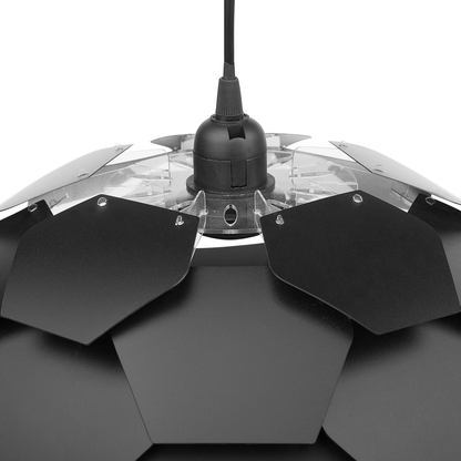 Pendant Lamp Black Plastic Pine Cone Globe Shade
