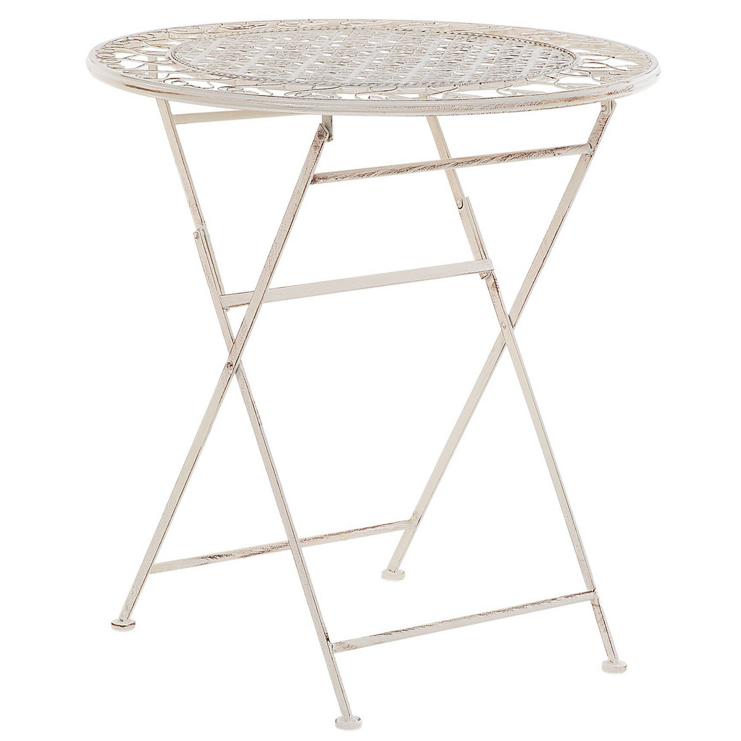 Provence Home Beige Bistro Set 2 Chairs Table Shabby Chic