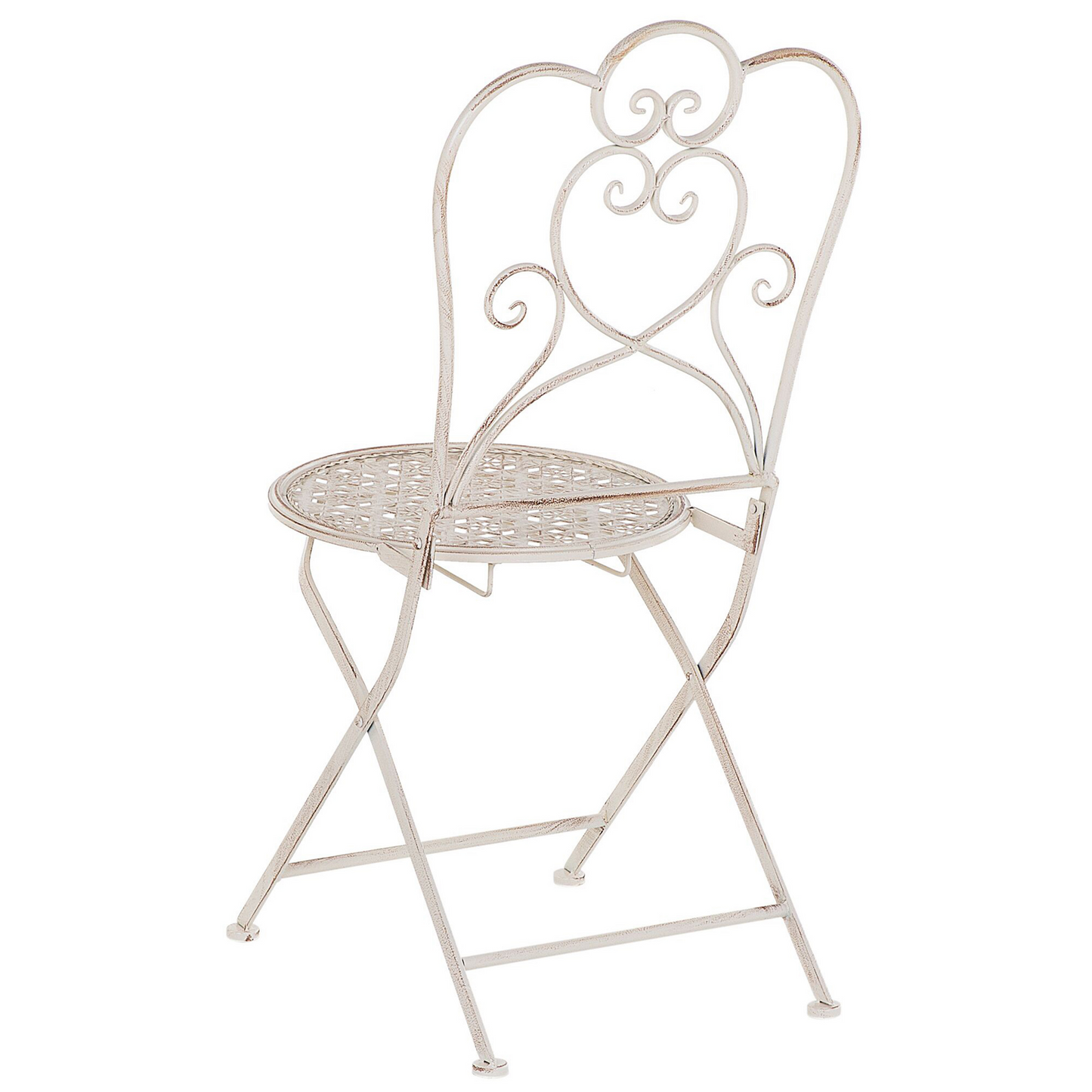 Provence Home Beige Bistro Set 2 Chairs Table Shabby Chic