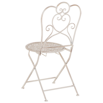 Provence Home Beige Bistro Set 2 Chairs Table Shabby Chic
