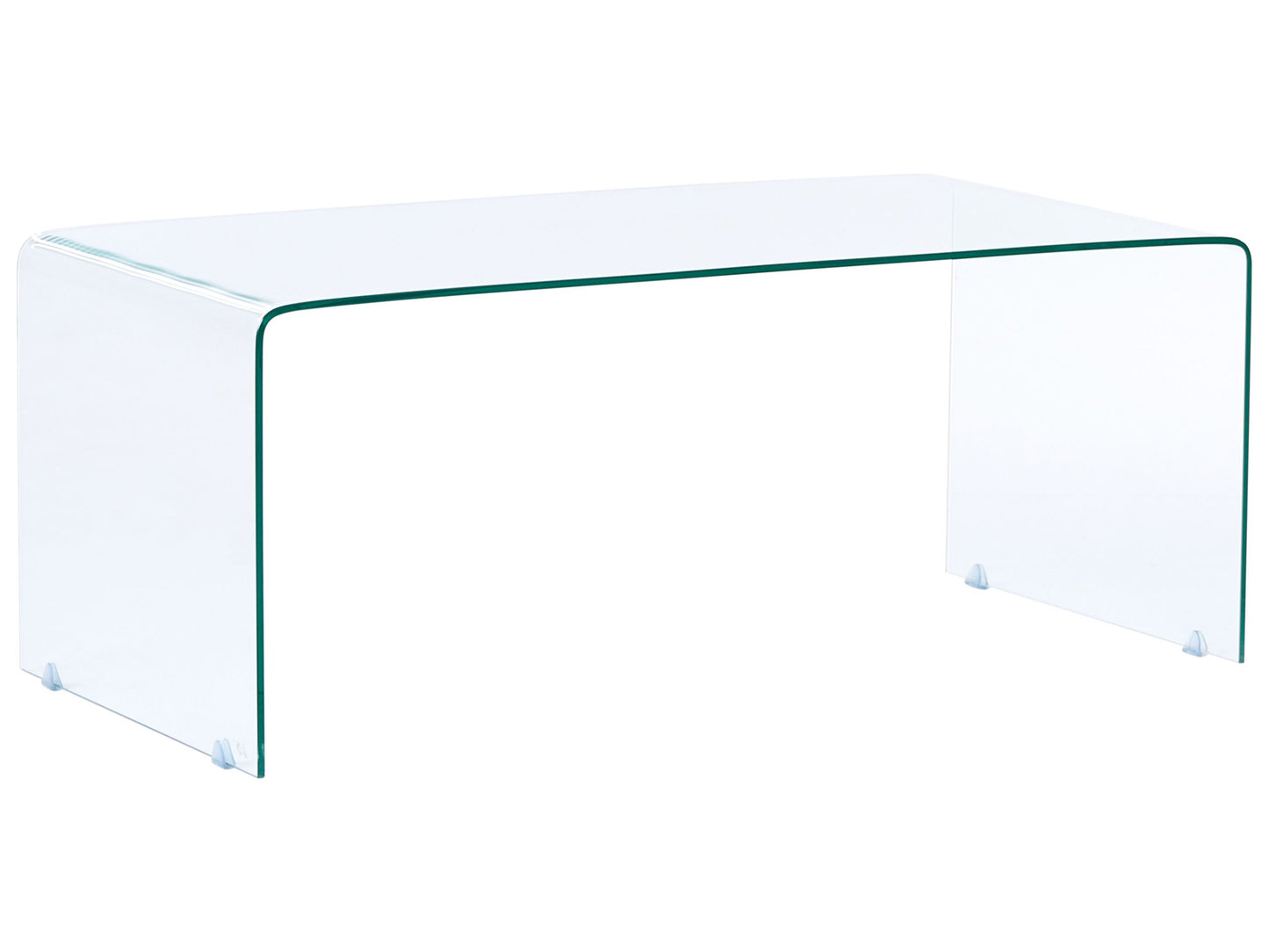Aurelia Glass Coffee Table Transparent 100 x 50cm Minimalist